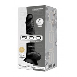 Gode double densité noir 20 cm - SilexD 2